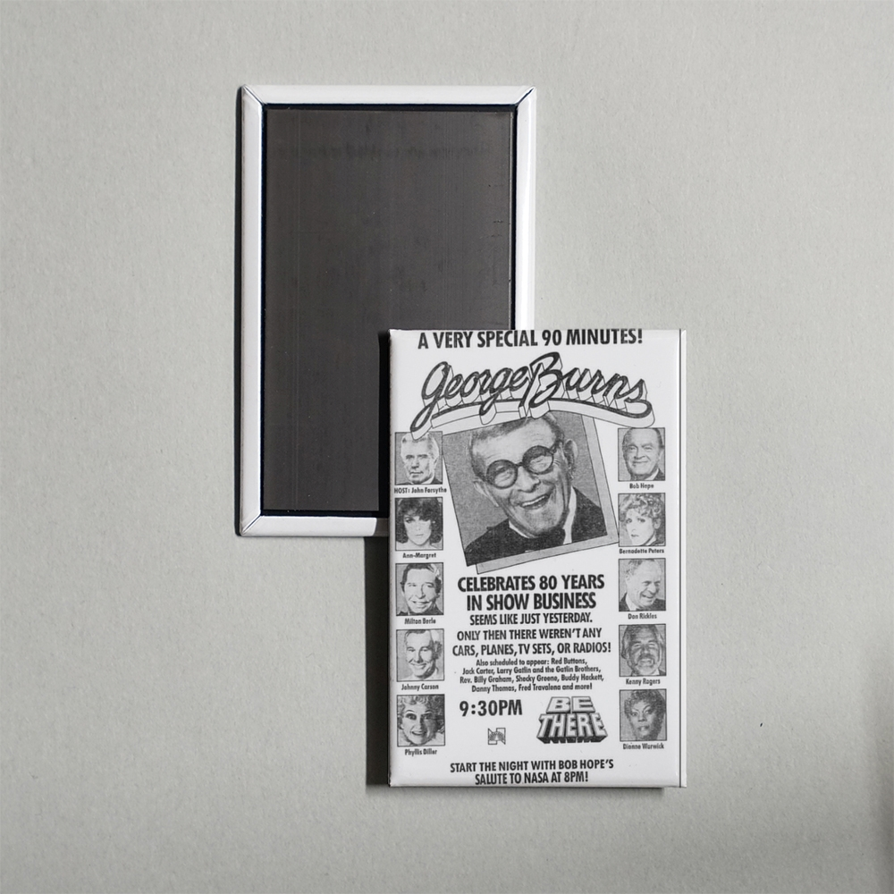 George Burns Celebrates 80 Years in Show Business Mini Movie Fridge Magnet