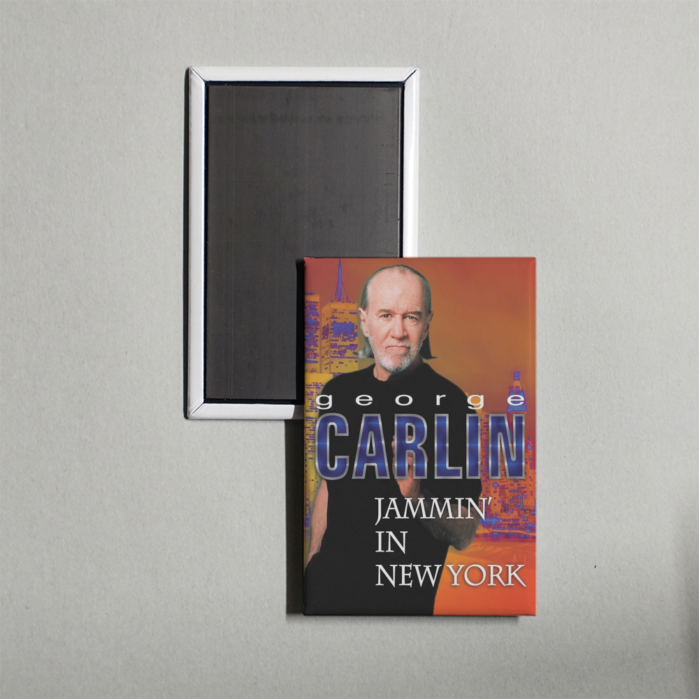 George Carlin Jammin' in New York Mini Movie Fridge Magnet