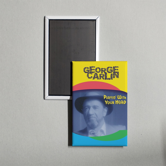 George Carlin Playin' with Your Head Mini Movie Fridge Magnet