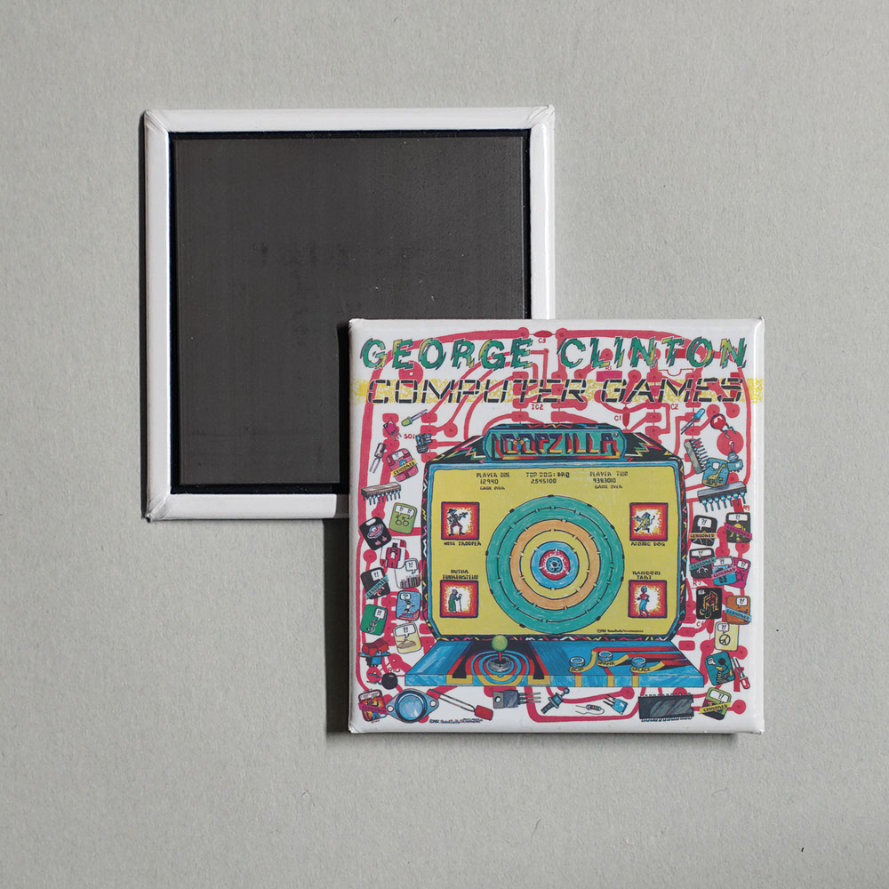 George Clinton - Computer Games Album Cover Fridge Magnet