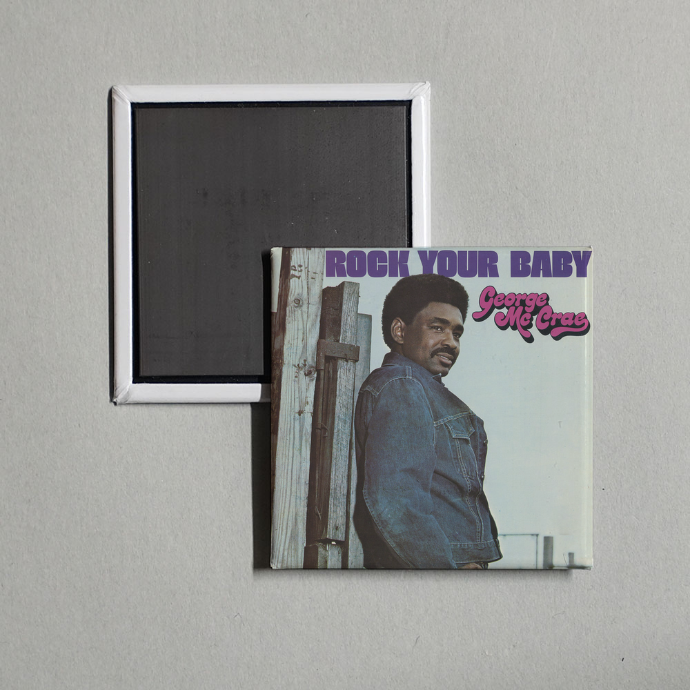 George McCrae - Rock Your Baby Album Cover Fridge Magnet