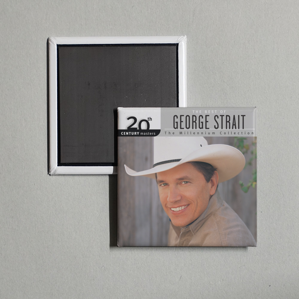 George Strait - 20th Century Masters The Millennium Collection Best Of George Strait Album Cover Fridge Magnet