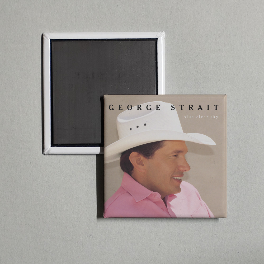 George Strait - Blue Clear Sky Album Cover Fridge Magnet