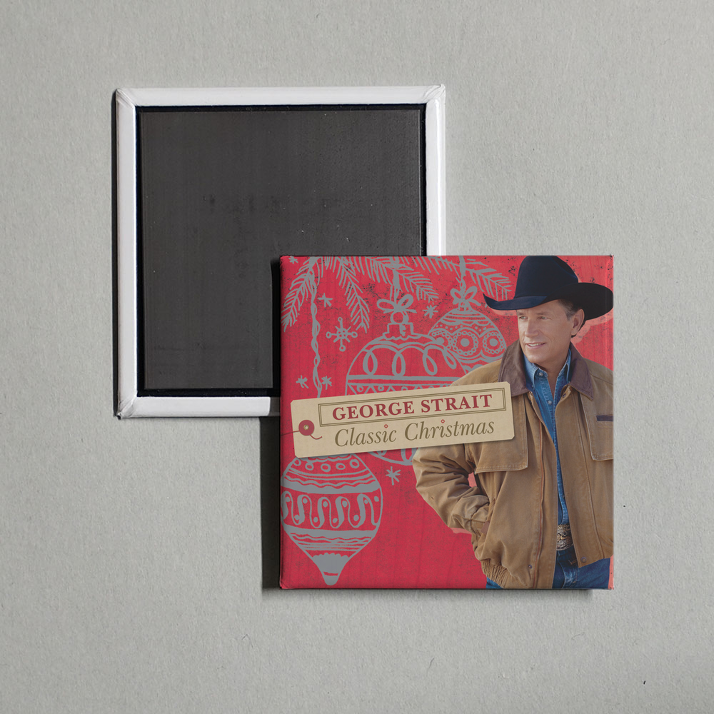George Strait - Classic Christmas Album Cover Fridge Magnet