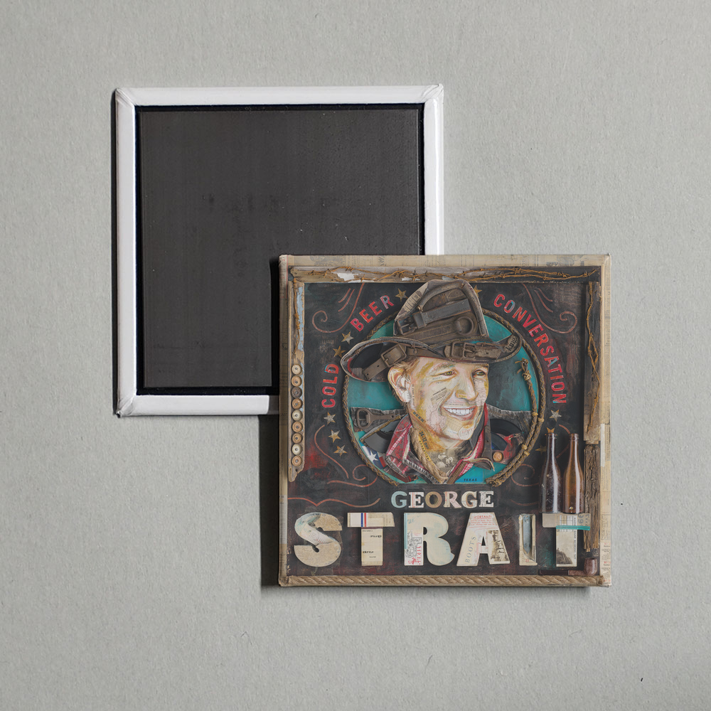 George Strait - Cold Beer Conversation Album Cover Fridge Magnet