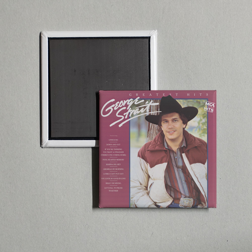 George Strait - George Strait's Greatest Hits Album Cover Fridge Magnet