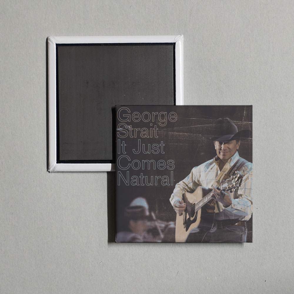 George Strait - It Just Comes Natural Album Cover Fridge Magnet