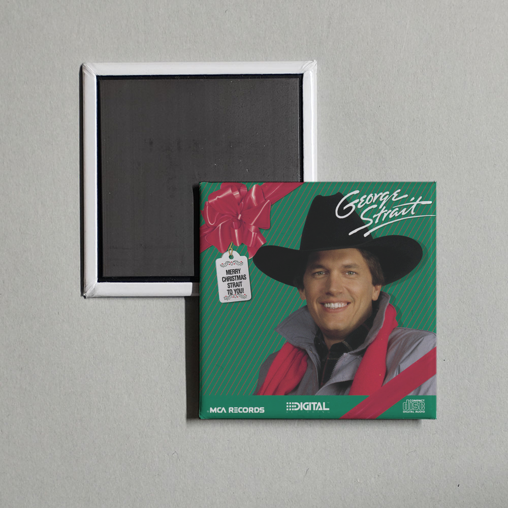 George Strait - Merry Christmas Strait To You Album Cover Fridge Magnet