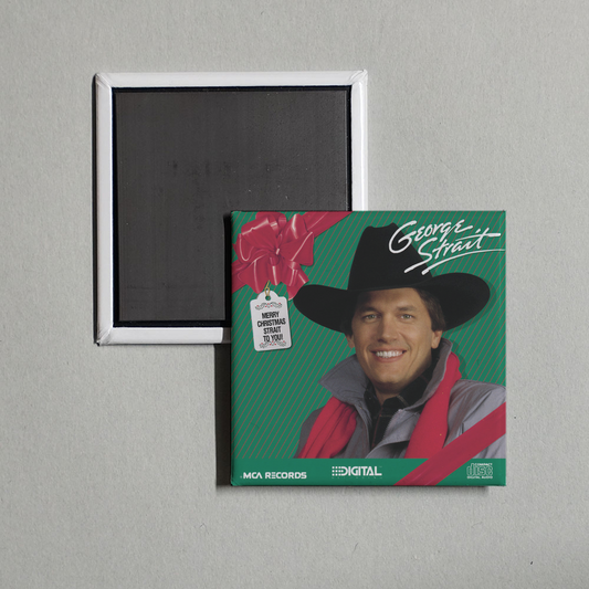 George Strait - Merry Christmas Strait To You Album Cover Fridge Magnet