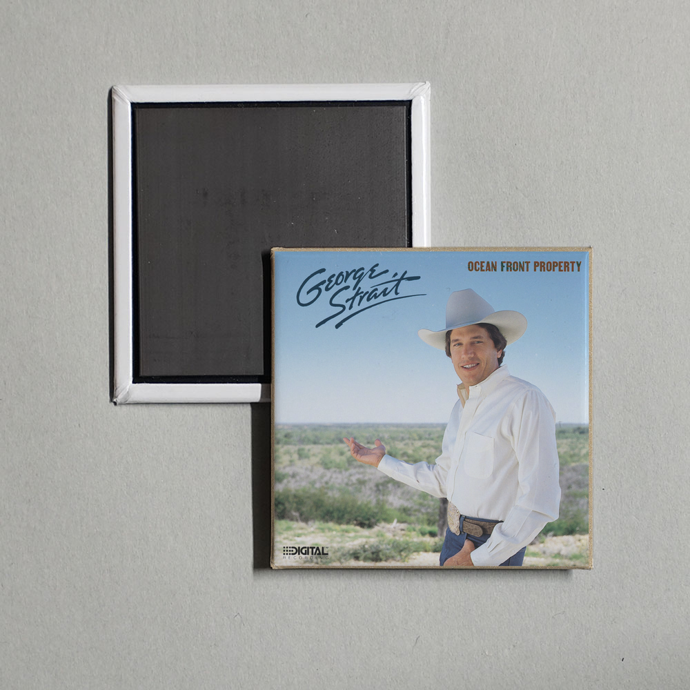 George Strait - Ocean Front Property Album Cover Fridge Magnet