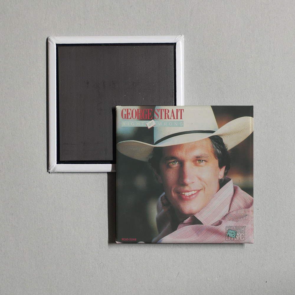 George Strait - Right Or Wrong Album Cover Fridge Magnet