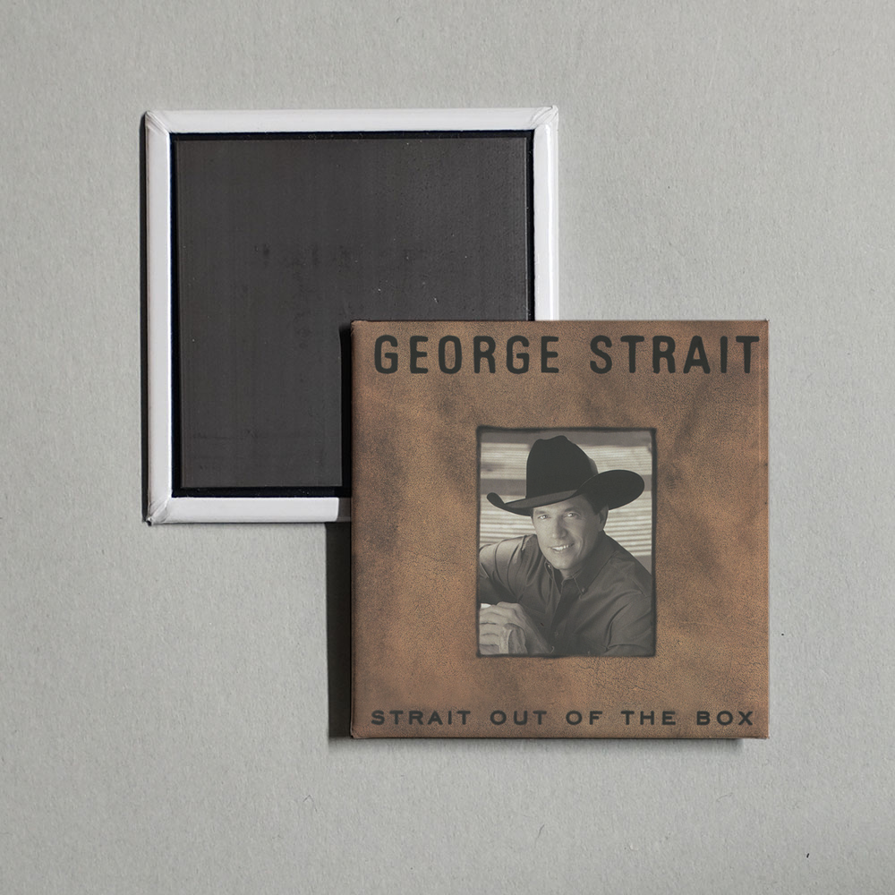 George Strait - Strait Out Of The Box Album Cover Fridge Magnet