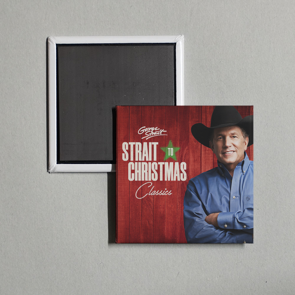 George Strait - Strait to Christmas Classics Album Cover Fridge Magnet