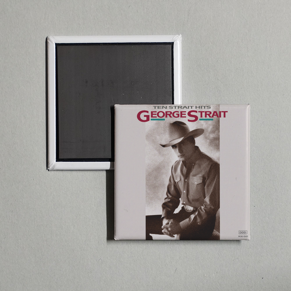 George Strait - Ten Strait Hits Album Cover Fridge Magnet