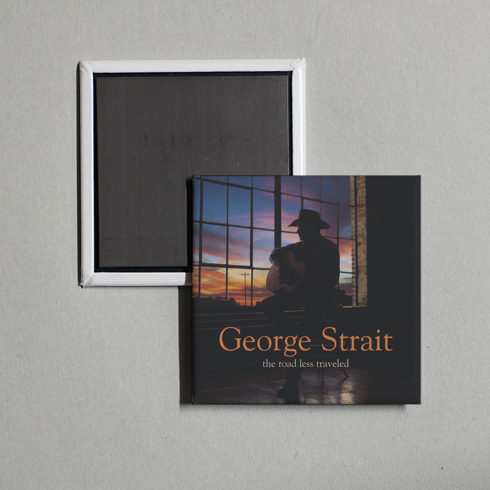 George Strait - The Road Less Traveled Album Cover Fridge Magnet