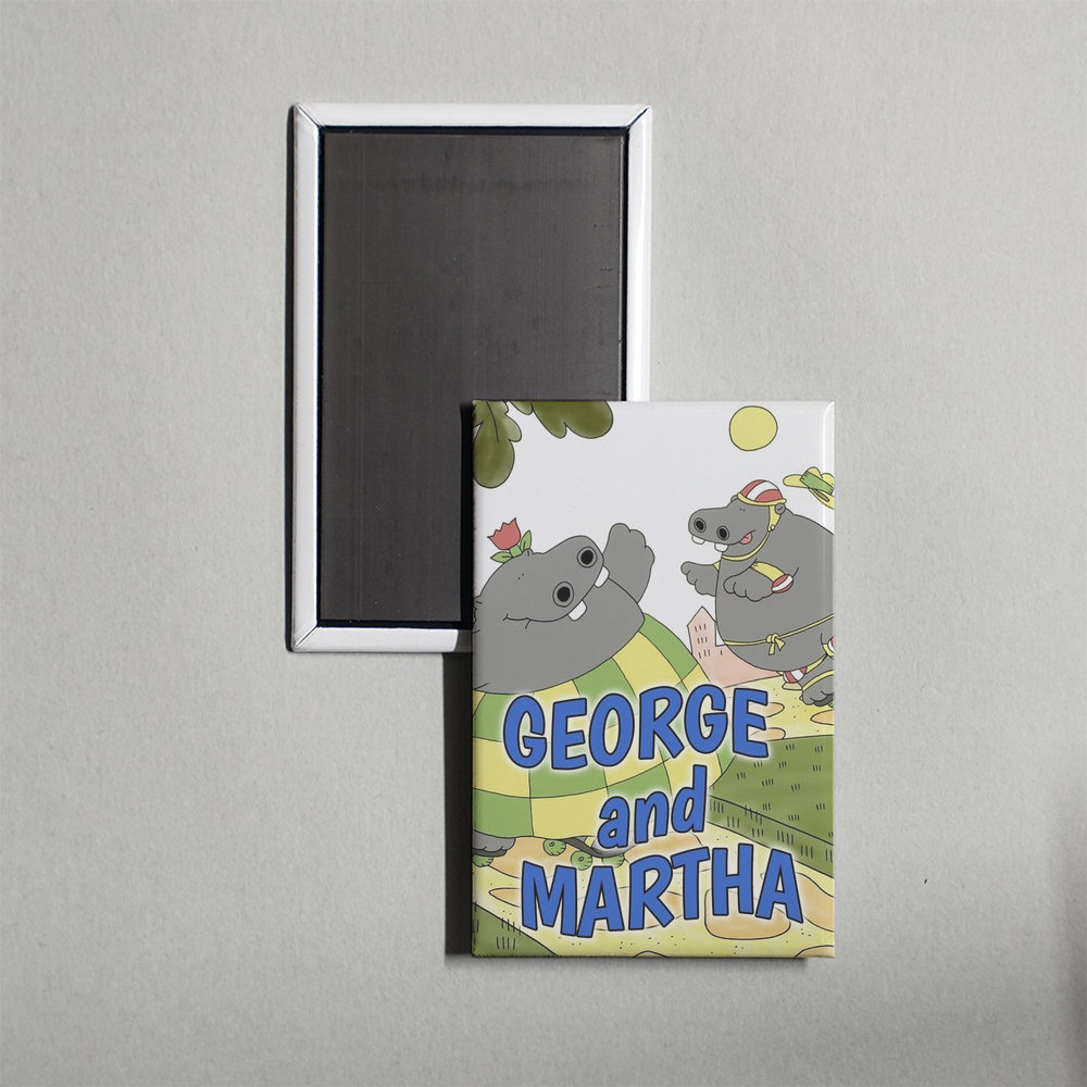 George and Martha TV Show Fridge Magnet
