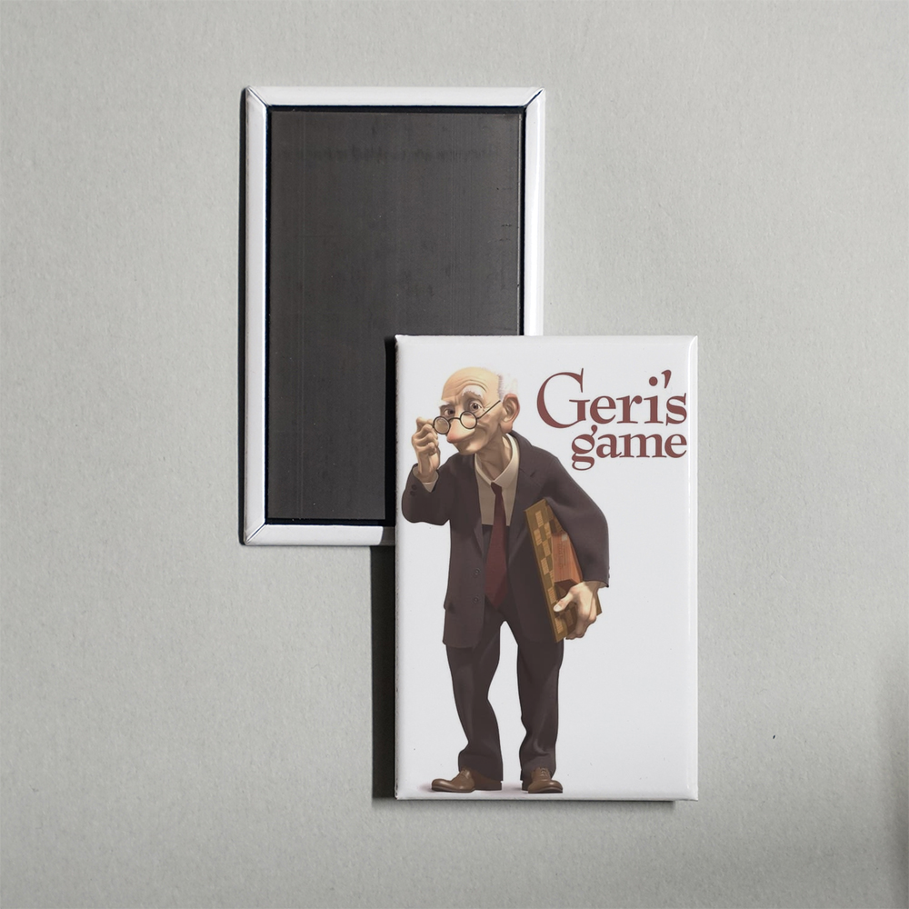 Geri's Game Mini Movie Fridge Magnet