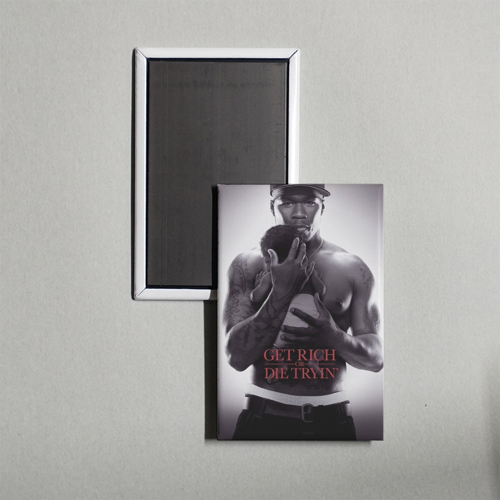 Get Rich or Die Tryin' Mini Movie Fridge Magnet