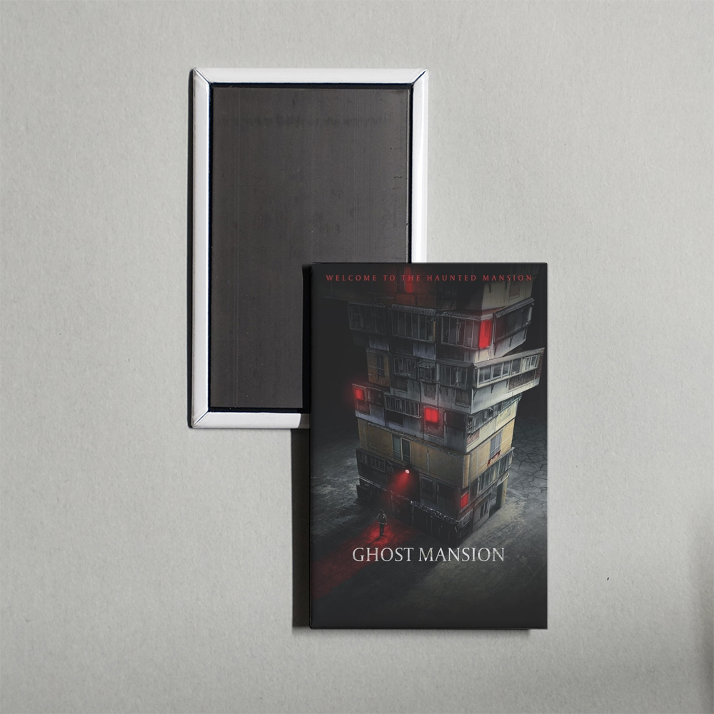Ghost Mansion Mini Movie Fridge Magnet