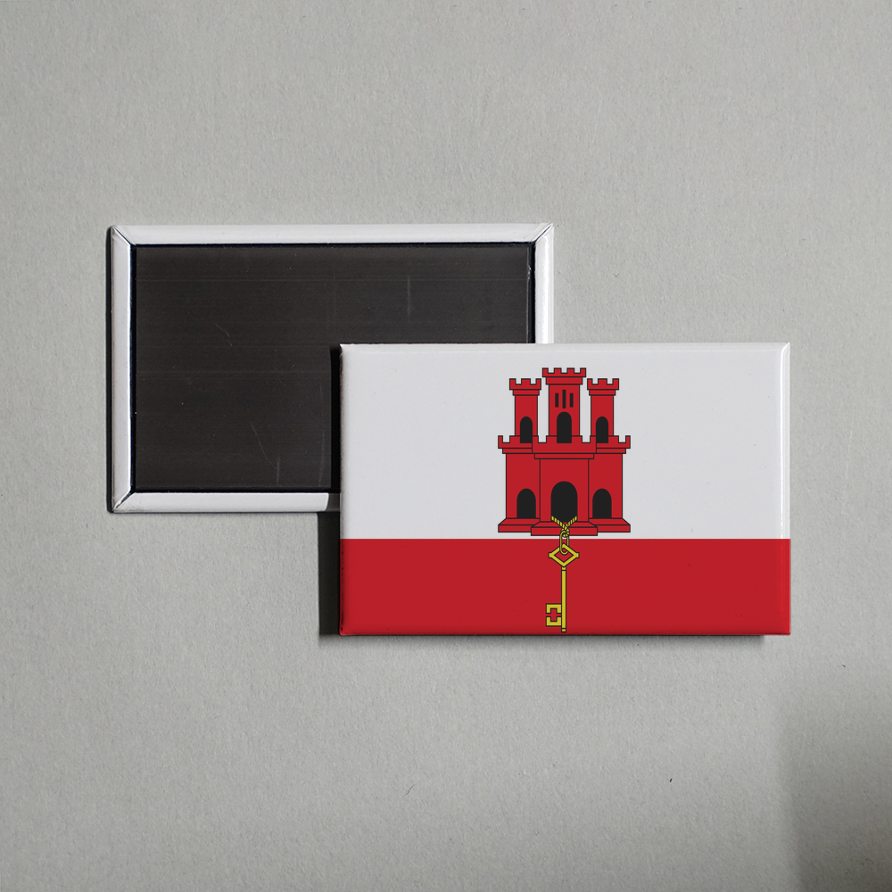 Gibraltar Flag Fridge Magnet