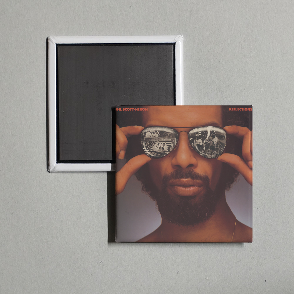 Gil Scott-Heron - Reflections Album Cover Fridge Magnet