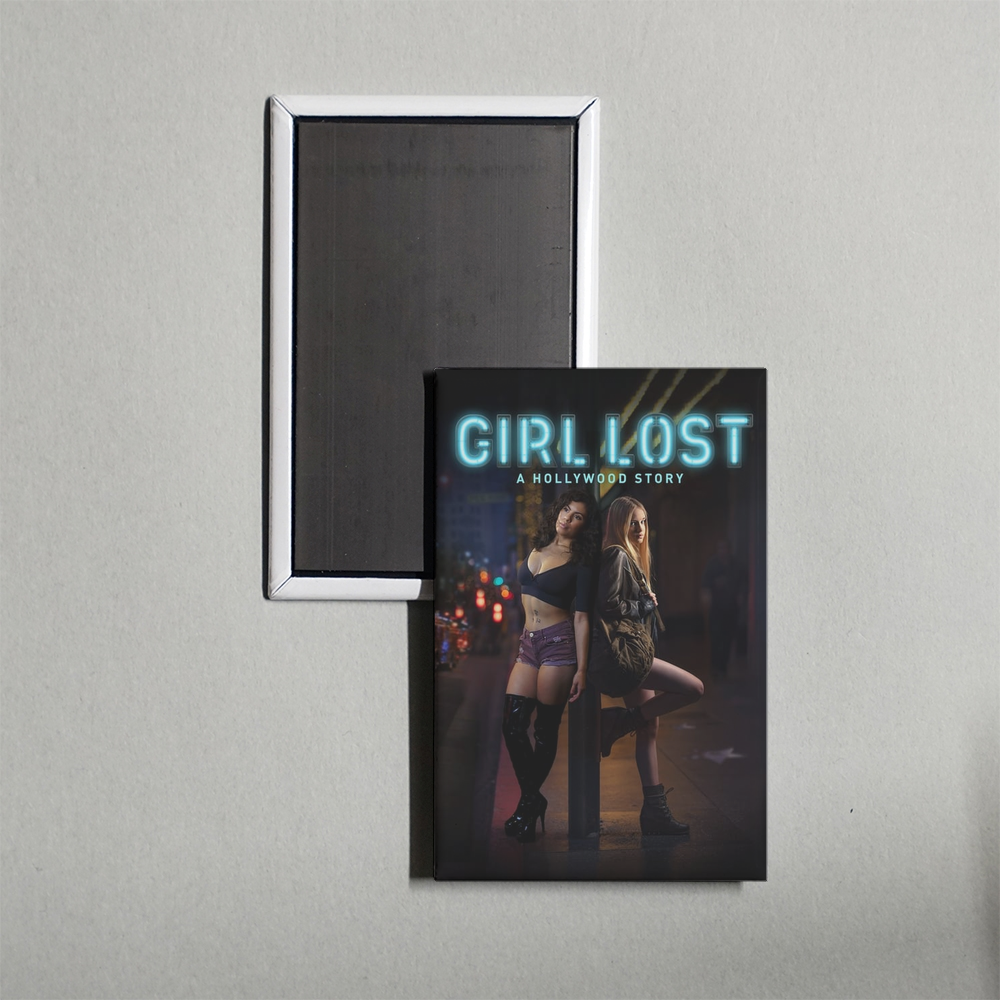 Girl Lost A Hollywood Story Mini Movie Fridge Magnet