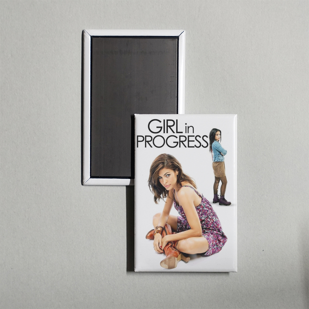 Girl in Progress Mini Movie Fridge Magnet