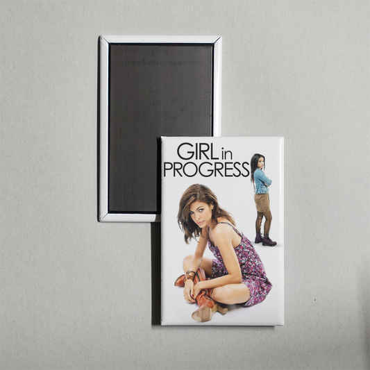 Girl in Progress Mini Movie Fridge Magnet