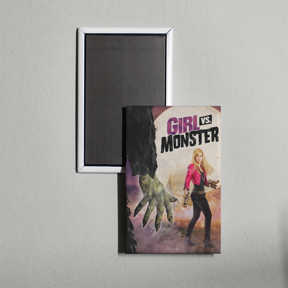Girl vs. Monster Mini Movie Fridge Magnet