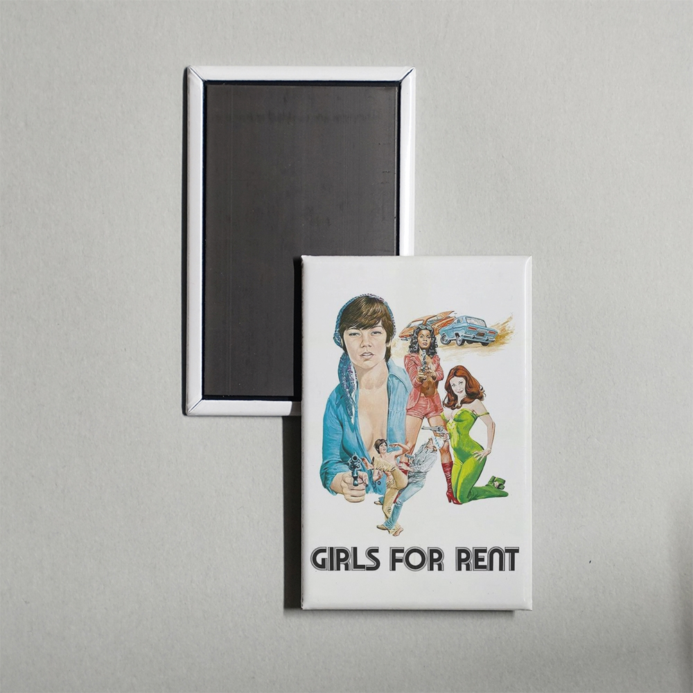 Girls for Rent Mini Movie Fridge Magnet