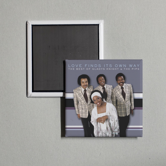 Gladys Knight & The Pips - The Best of Gladys Knight & The Pips Love Finds Its Own Way Album Cover Fridge Magnet