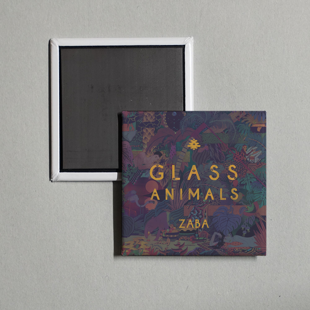 Glass Animals - ZABA Album Cover Fridge Magnet