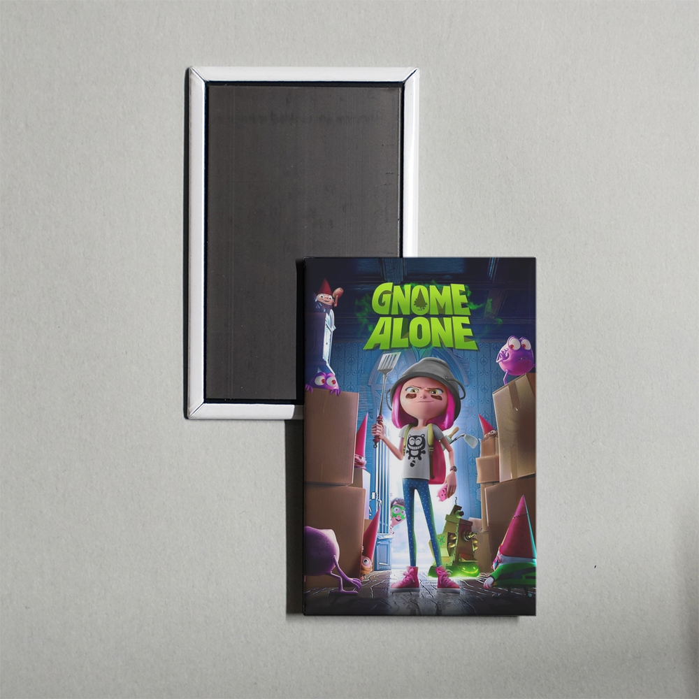 Gnome Alone Mini Movie Fridge Magnet