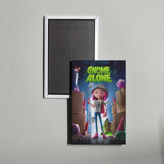 Gnome Alone Mini Movie Fridge Magnet