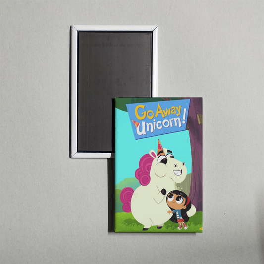Go Away, Unicorn! TV Show Fridge Magnet