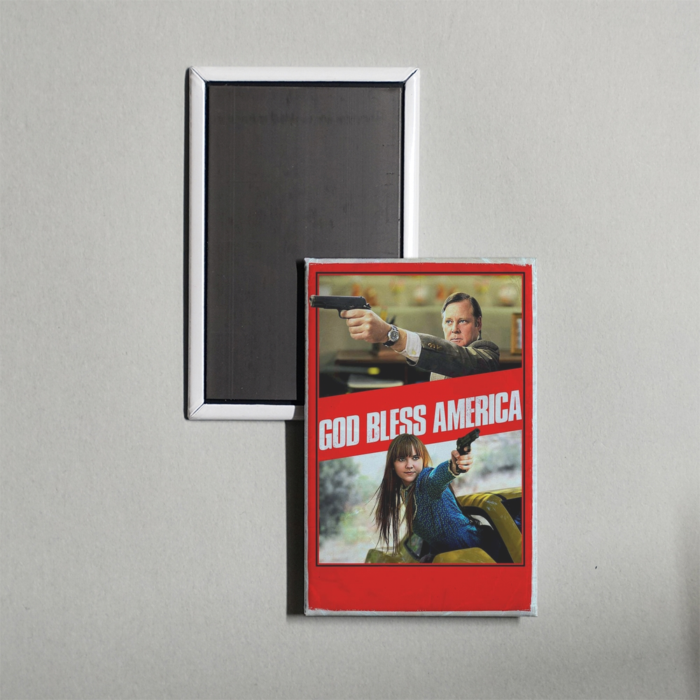 God Bless America Mini Movie Fridge Magnet