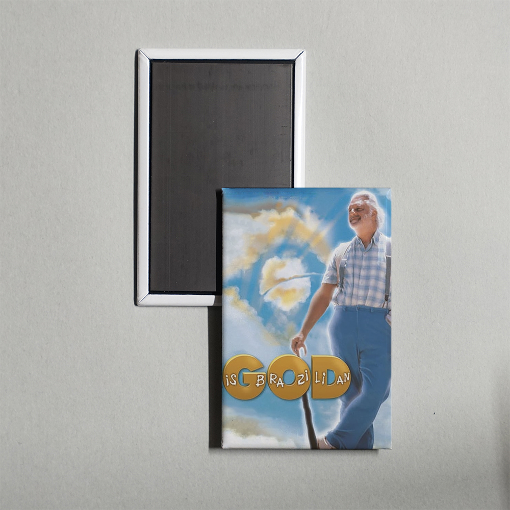 God Is Brazilian Mini Movie Fridge Magnet