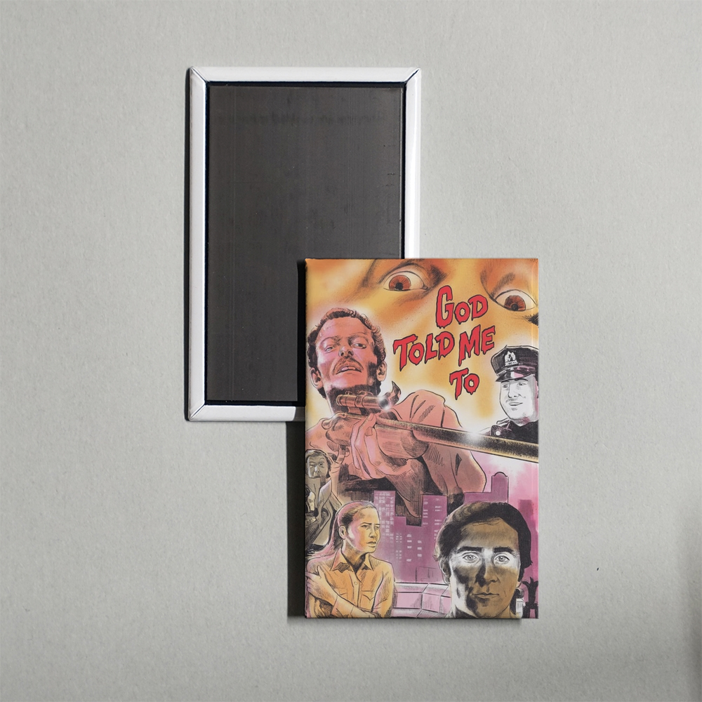 God Told Me To Mini Movie Fridge Magnet