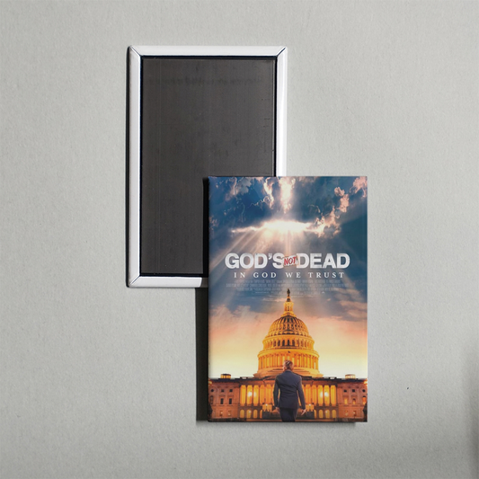 God's Not Dead In God We Trust Mini Movie Fridge Magnet