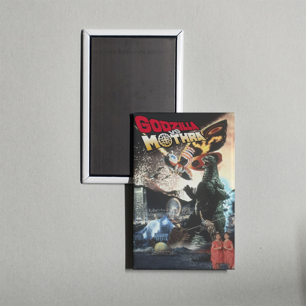 Godzilla vs. Mothra Mini Movie Fridge Magnet
