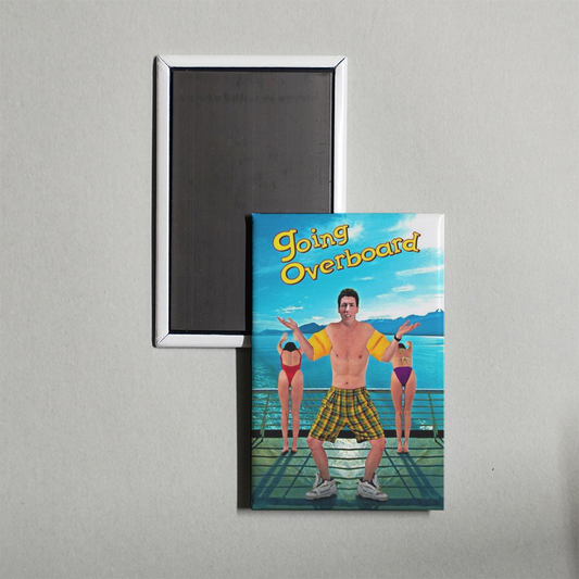Going Overboard Mini Movie Fridge Magnet