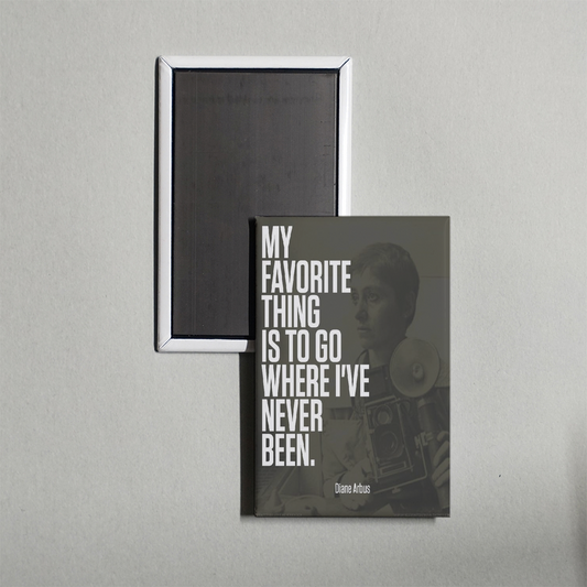 Going Where I've Never Been The Photography of Diane Arbus Mini Movie Fridge Magnet