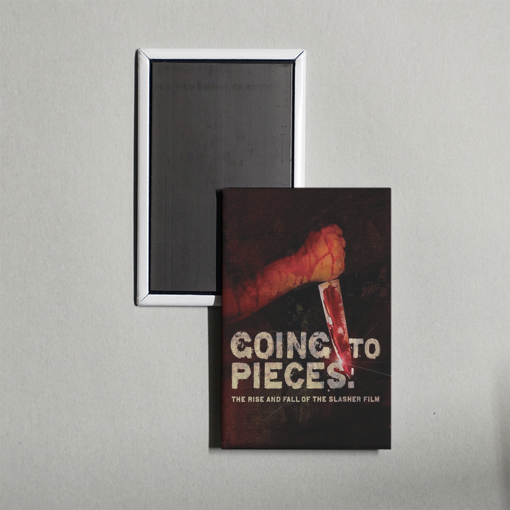 Going to Pieces The Rise and Fall of the Slasher Film Mini Movie Fridge Magnet