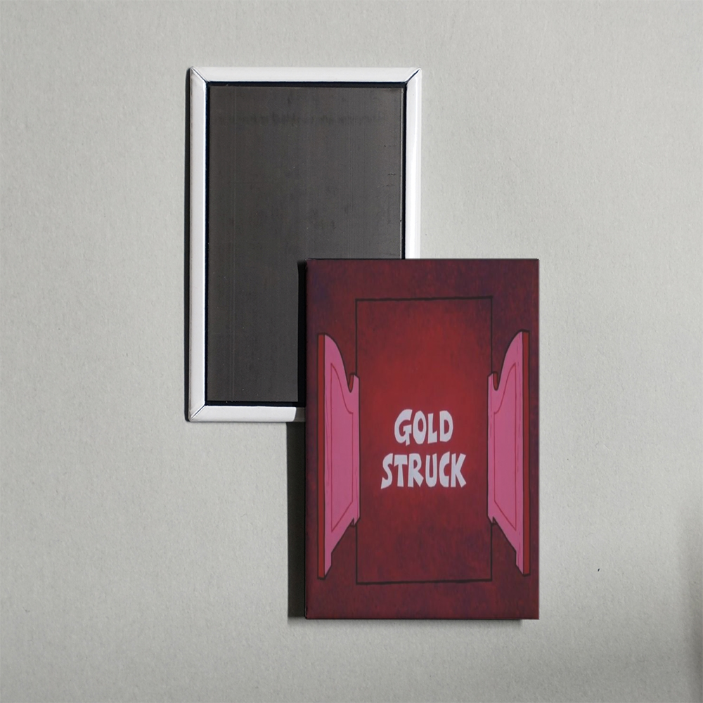 Gold Struck Mini Movie Fridge Magnet