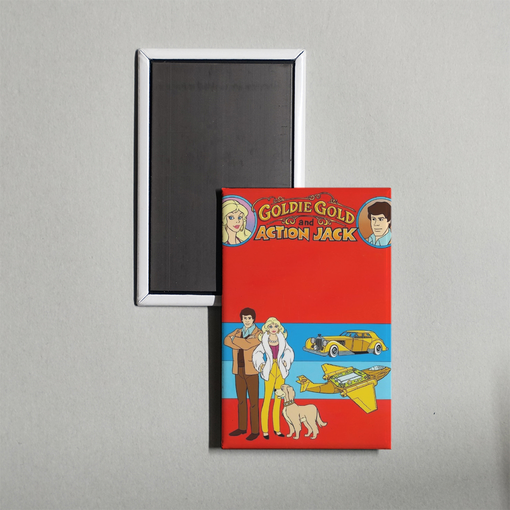 Goldie Gold and Action Jack TV Show Fridge Magnet