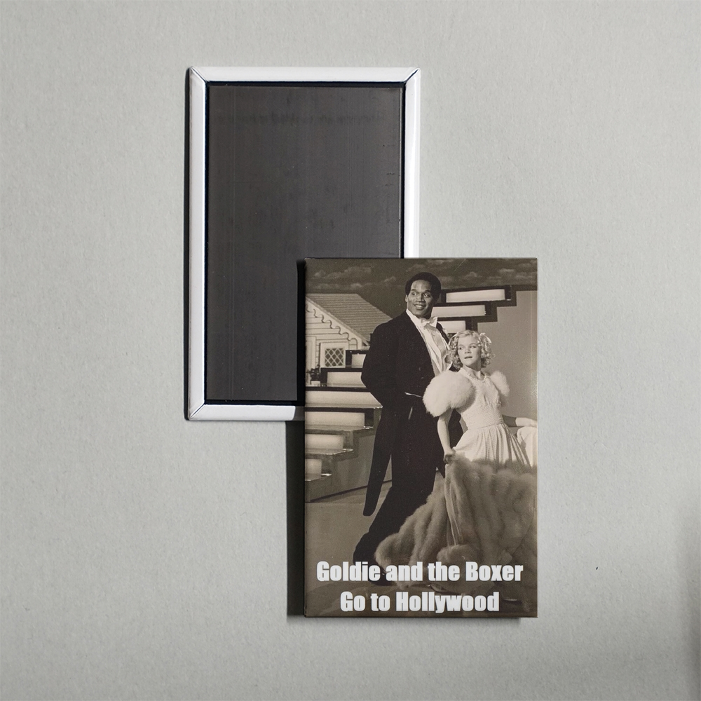 Goldie and the Boxer Go to Hollywood Mini Movie Fridge Magnet