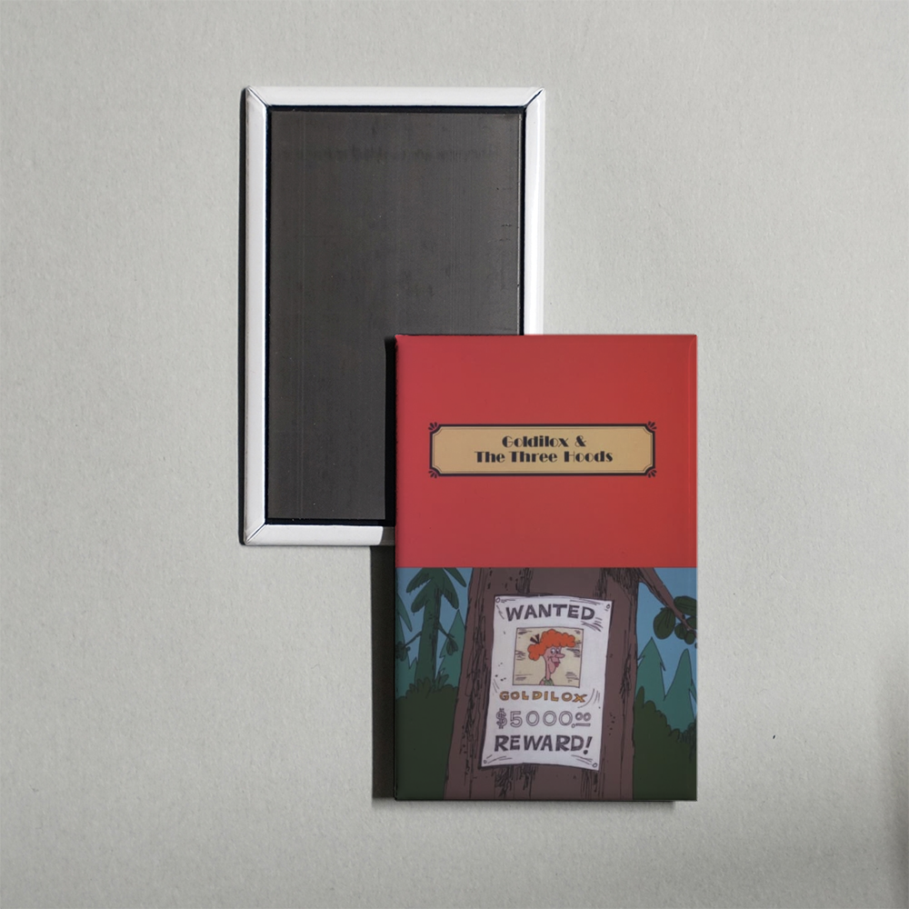 Goldilox & the Three Hoods Mini Movie Fridge Magnet