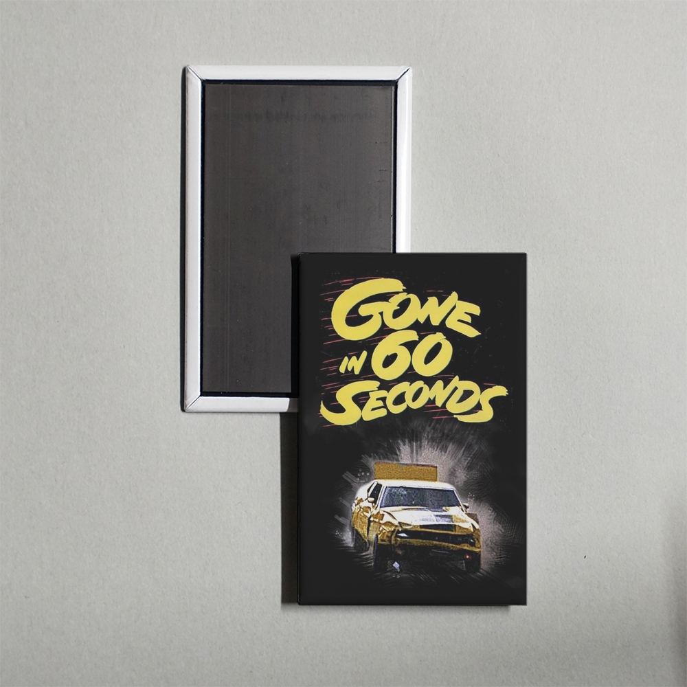 Gone in 60 Seconds Mini Movie Fridge Magnet