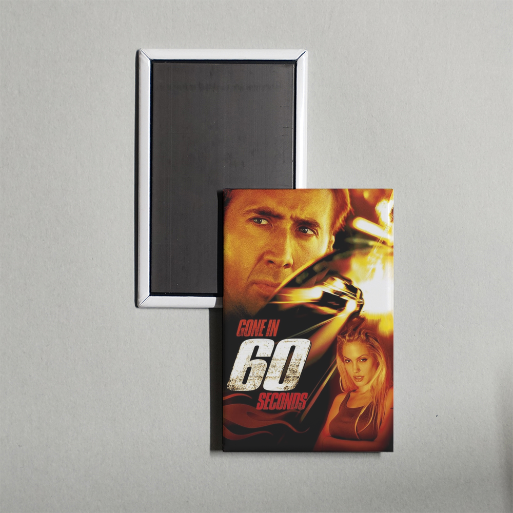 Gone in Sixty Seconds Mini Movie Fridge Magnet
