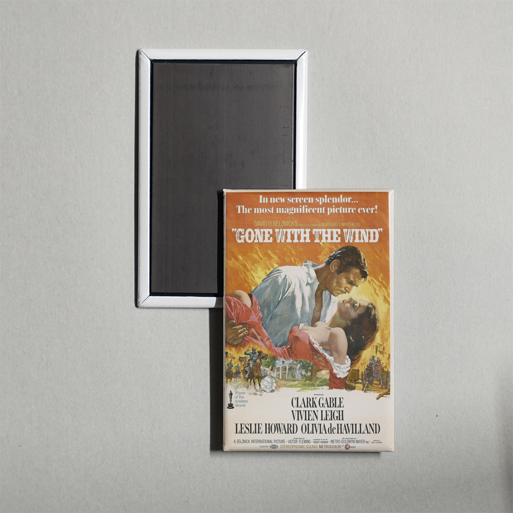 Gone with the Wind Clark Gable Mini Movie Fridge Magnet